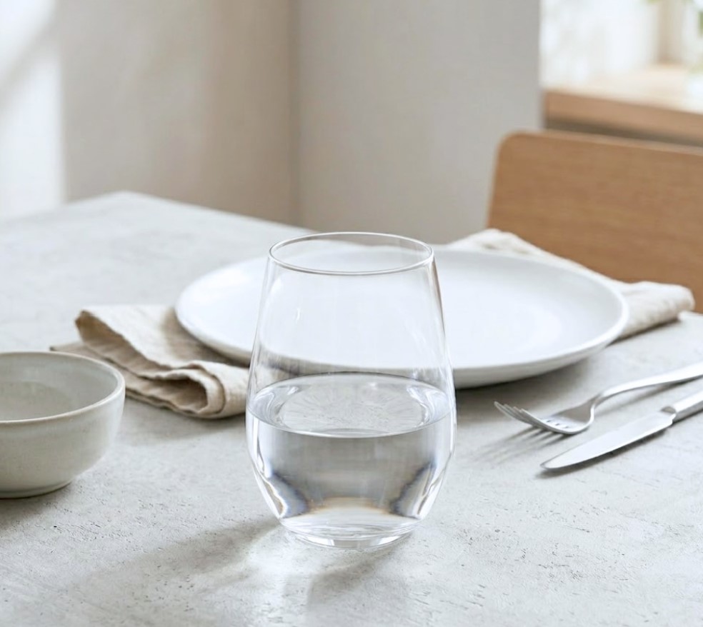 Vaso de Vidrio bombe trasparente x6