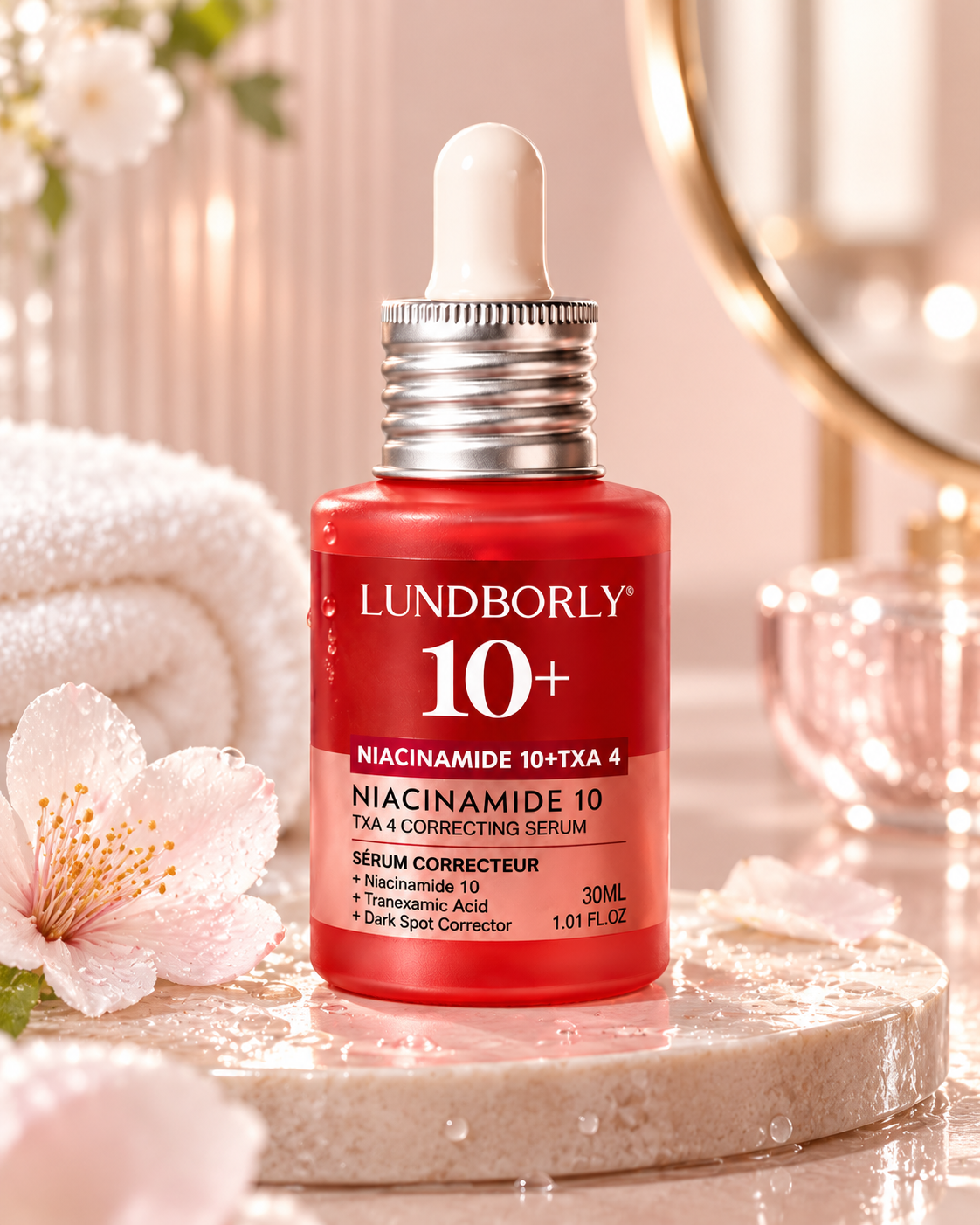 Sérum Niacinamida 10% + Ácido Tranexámico Lundborly 30 ml – Antimanchas