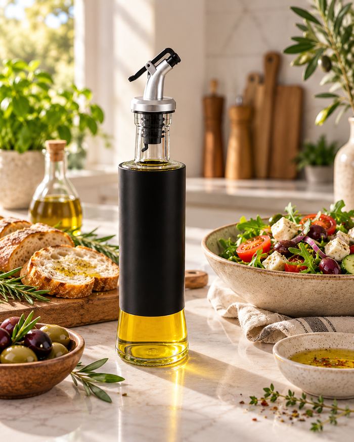 Aceitera de Vidrio 300 ml con Pico Vertedor