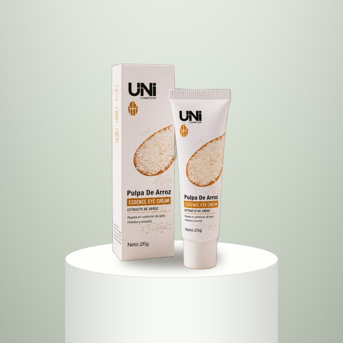 Contorno de Ojos UNI con Extracto de Arroz 20 g – Antiojeras