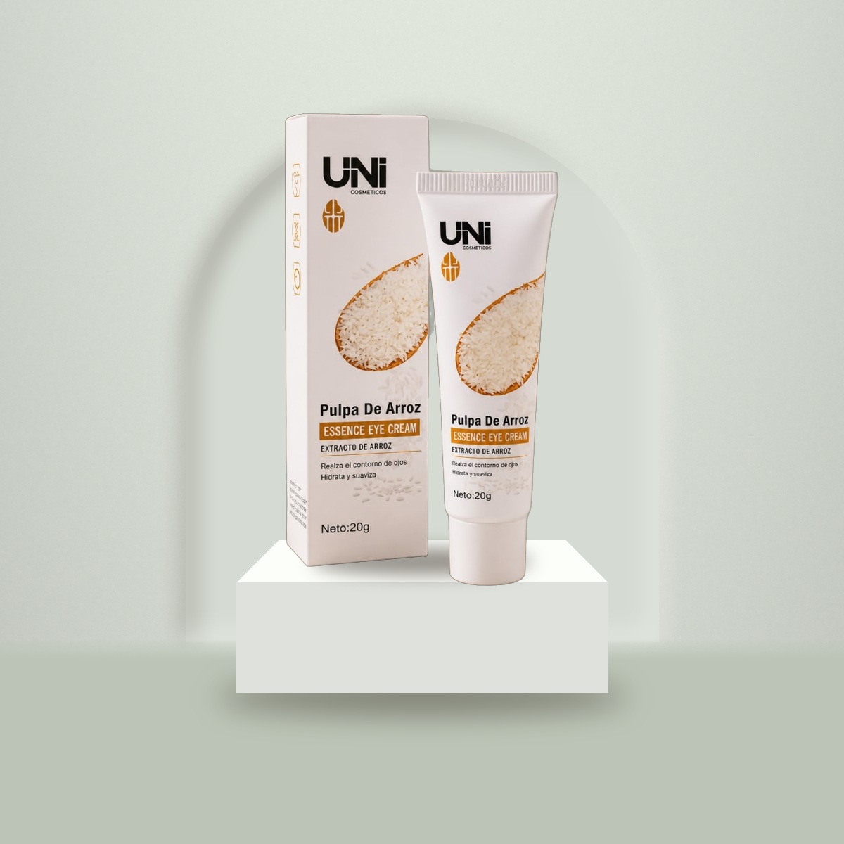 Contorno de Ojos UNI con Extracto de Arroz 20 g – Antiojeras