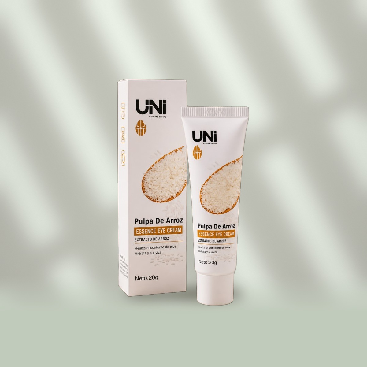 Contorno de Ojos UNI con Extracto de Arroz 20 g – Antiojeras