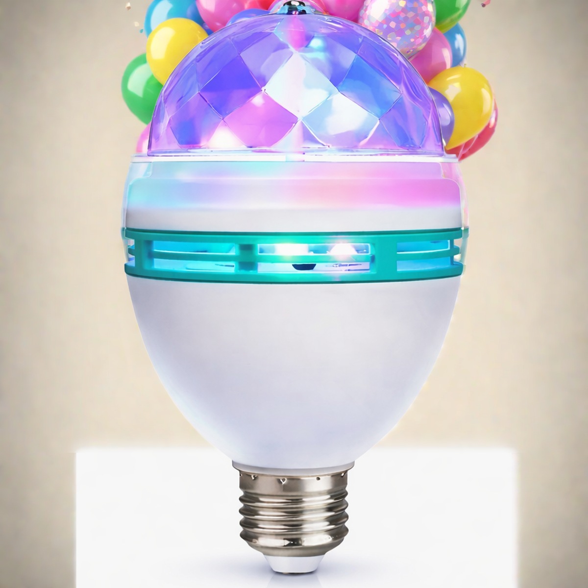 Lámpara Giratoria LED Multicolor – Bola Disco para Fiestas