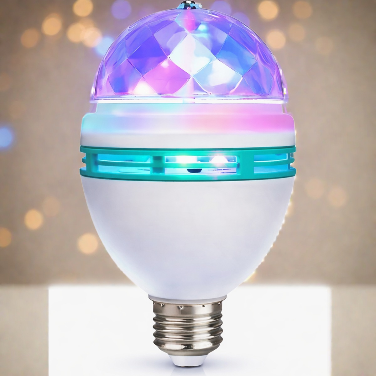 Lámpara Giratoria LED Multicolor – Bola Disco para Fiestas