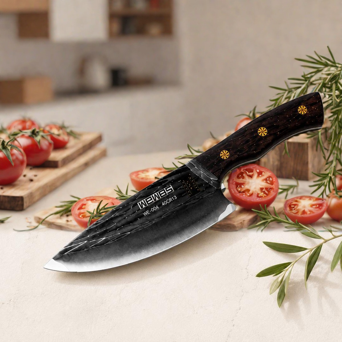 Cuchilla de Cocina Wewes WE-026 Mango de Madera – Asado