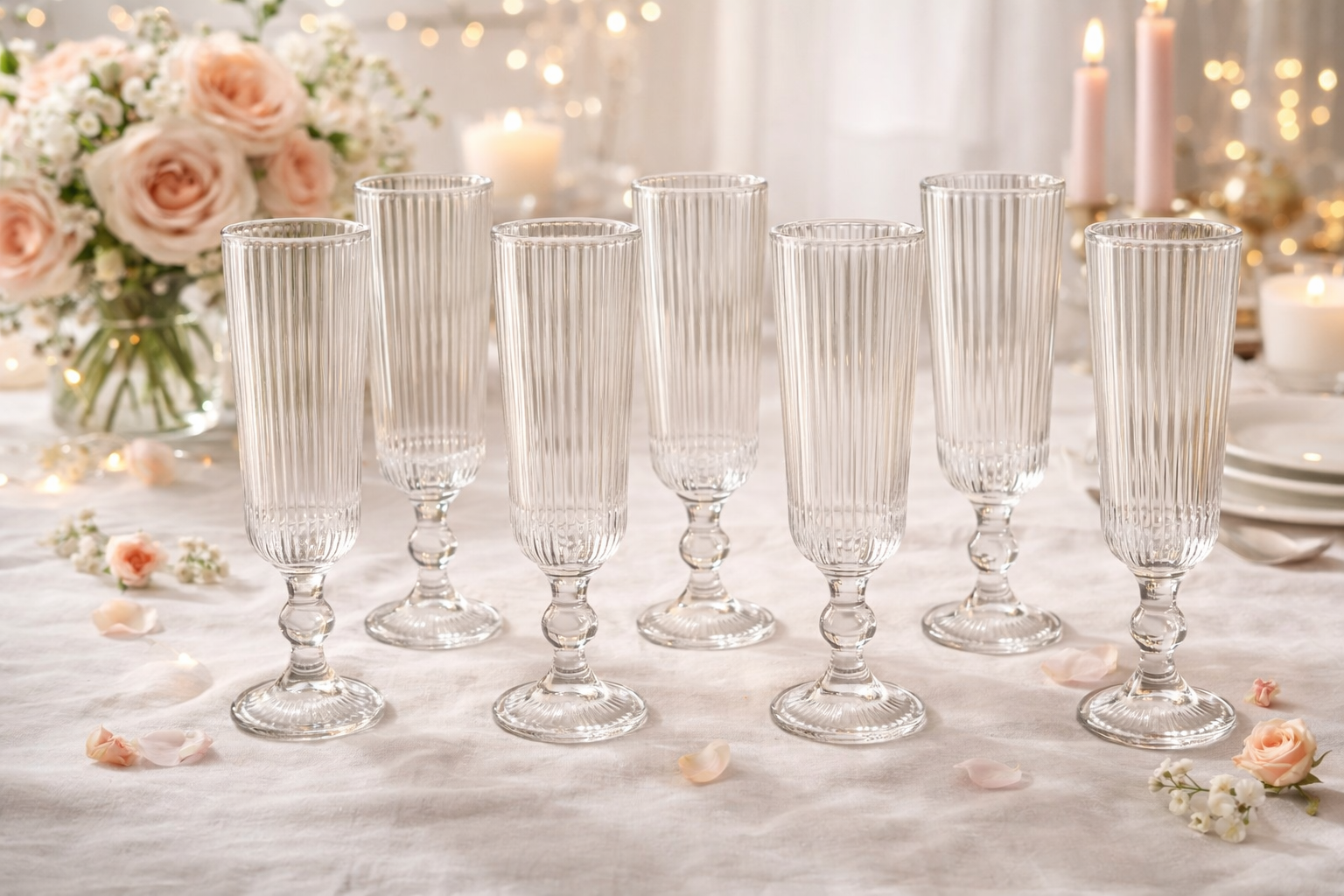 Copas de champagne set x6