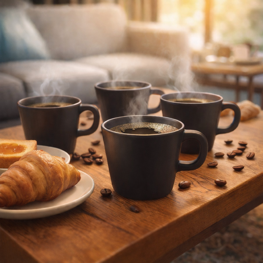Tazas de café set de 4