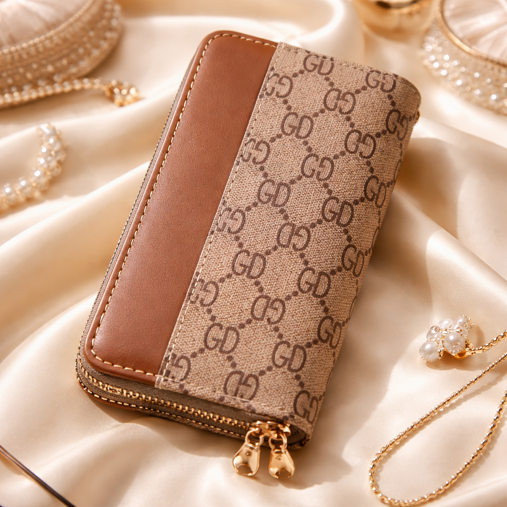 Billetera de mujer de 2 cierres