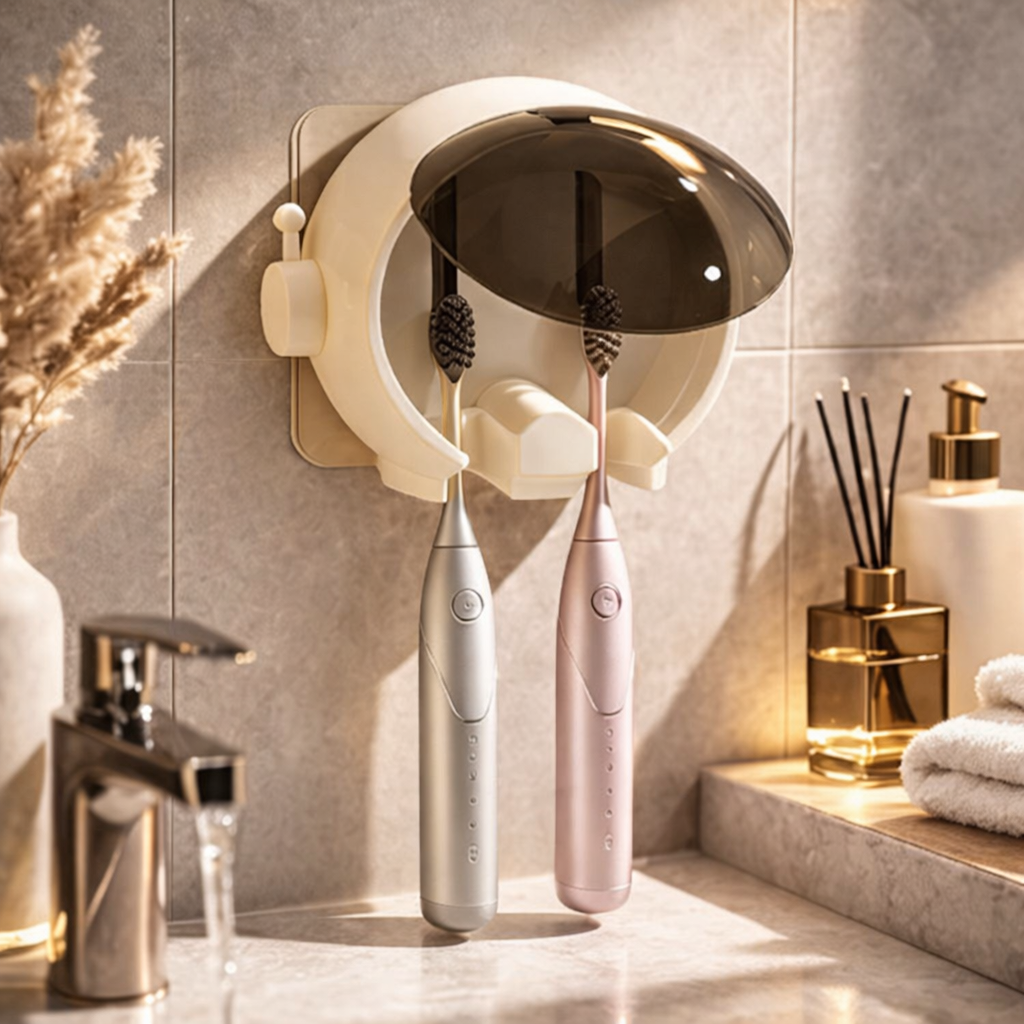 Porta cepillos de diente espacial